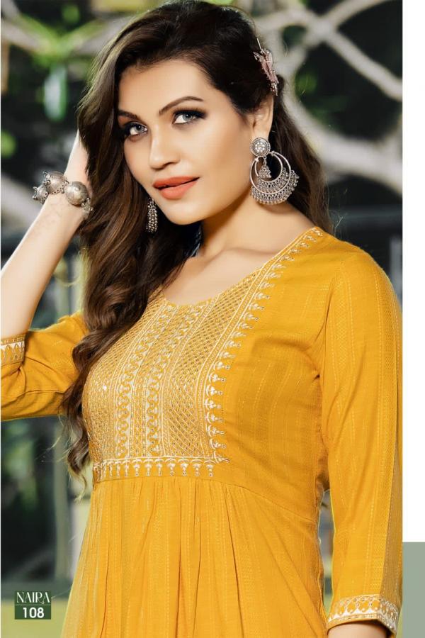 Hirwa Naira Fancy Festive Viscose Designer Kurti Collection